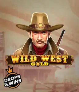  See the bold sheriff of "Wild West Gold," a thrilling slot game by Pragmatic Play. The image shows a stern-faced sheriff with a sheriff’s badge, framed by a sun-baked Old West town backdrop. The game's title is boldly featured in a rustic font, accentuating the theme of adventure and law enforcement in the wild frontier. 